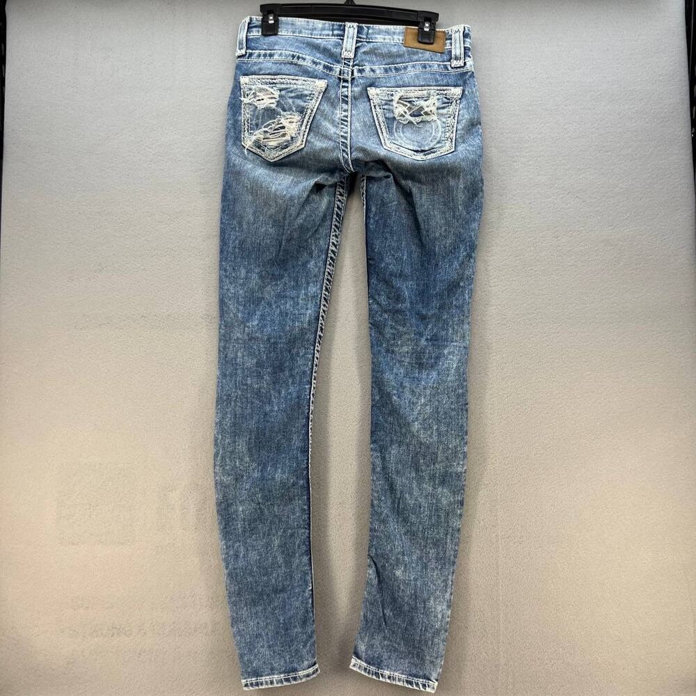 Big Star Women's Jenae Skinny Size 26L Light Stone Wash Hidden Logo Pocket - Picture 9 of 16